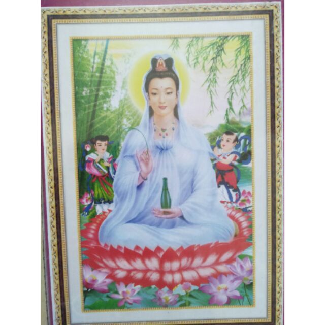 Tranh đá quan âm lv341