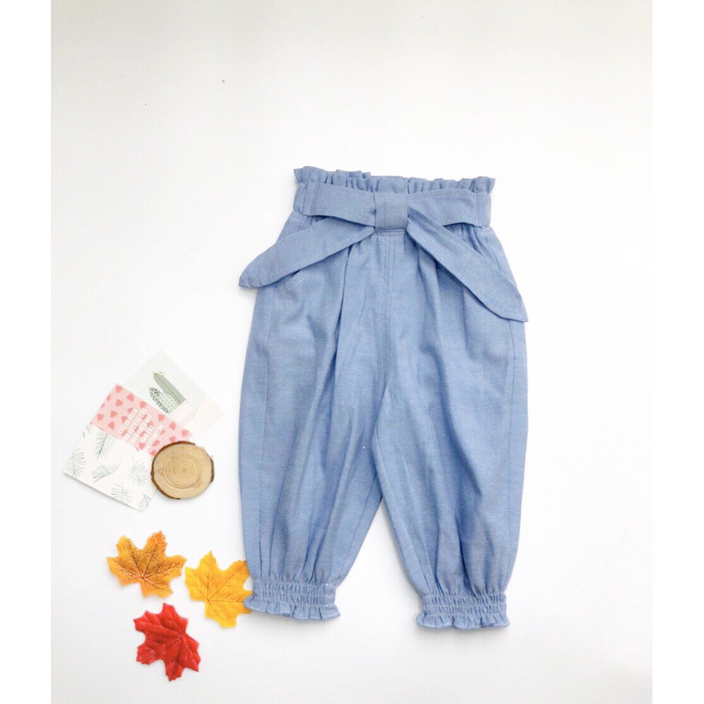 Quần bomber giả bò bé gái