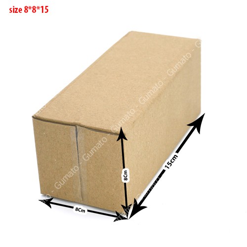 Hộp giấy P8 size 8x8x15 cm, thùng carton gói hàng Everest