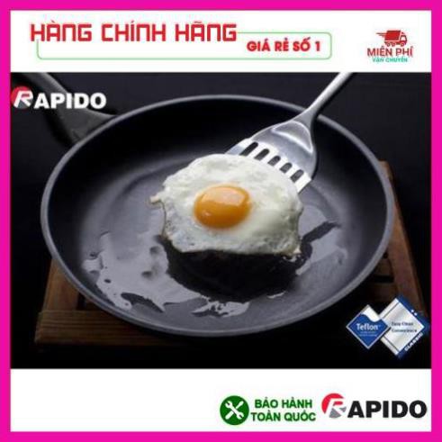 Chảo chống dính bếp từ, chảo từ Teflon Rapido 20cm, 24cm, 28cm đáy phẳng,thân và đáy chảo bằng nhôm đúc nguyên khối