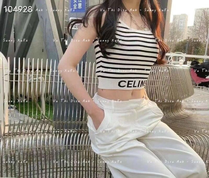 Áo ba lỗ nữ Montoghi kiểu dáng croptop Quảng Châu nhiều màu sắc