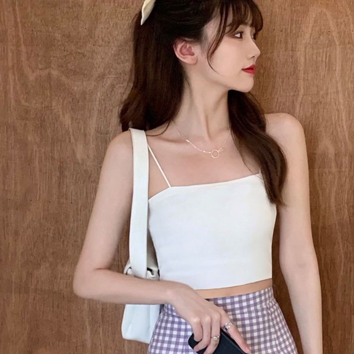 Áo croptop 2 dây mảnh co giãn mặc trong tiện lợi ADHM007 | BigBuy360 - bigbuy360.vn