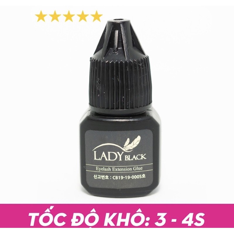 Keo nối mi Lady black chính hãng, dùng nối mi volume, classic, tạo fan