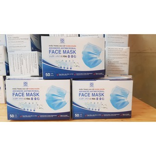 Hộp khẩu trang y tế 4 lớp hộp 50 chiếc,ht pharma