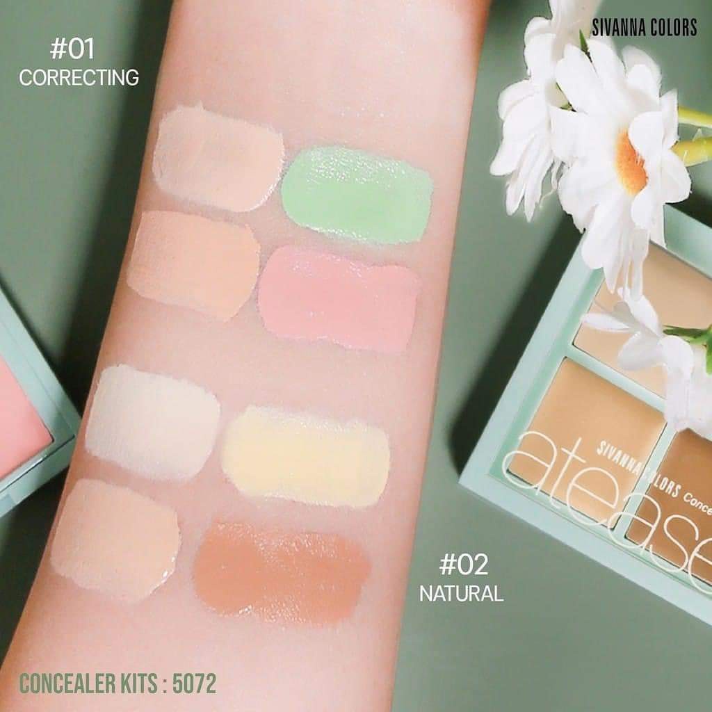 BẢNG CHE KHUYẾT ĐIỂM TRIỆT SẮC SIVANNA COLORS CONCEALER KIT HF5072 CHÍNH HÃNG - 11259