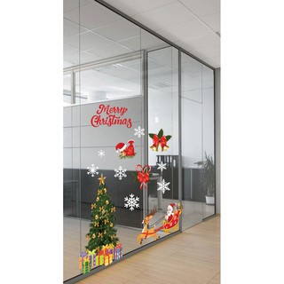 Decal noel trang trí cửa kính