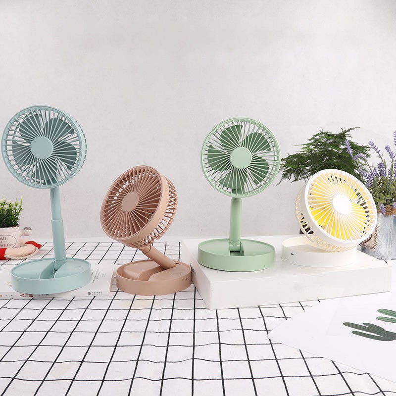[BH 1 đổi 1] Quạt tích điện mini để bàn tiện dụng hàng chính hãng có 3 tốc độ làm mát