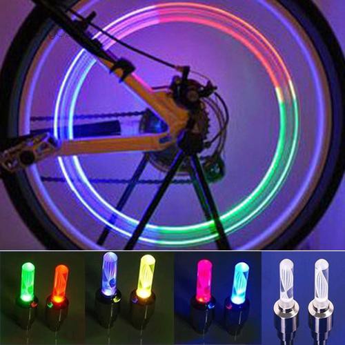 Cặp đèn LED gắn van bánh xe đạp và xe máy cao cấp
