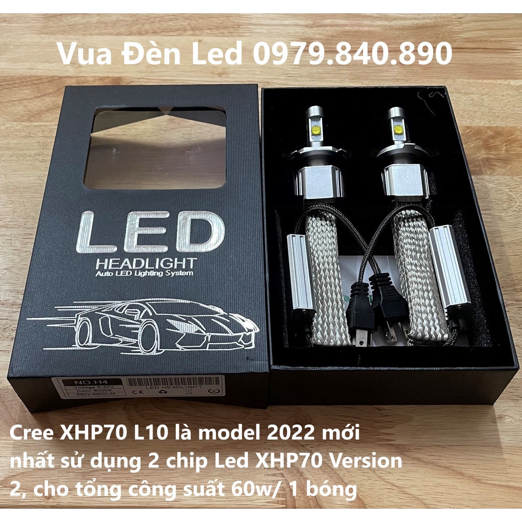 1 cặp đèn Led XHP70 L10 model 2022