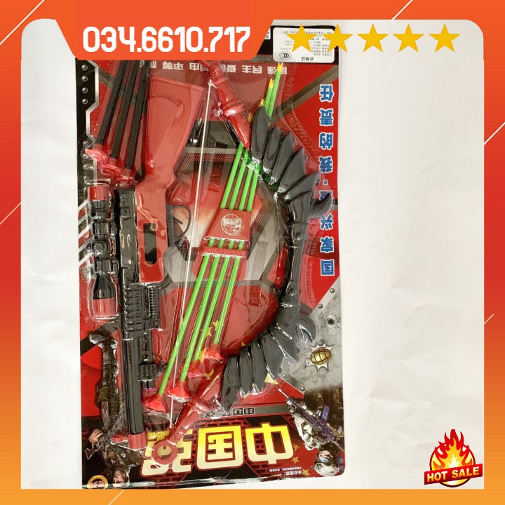 Bộ đồ chơi cung và súng đi săn cho bé