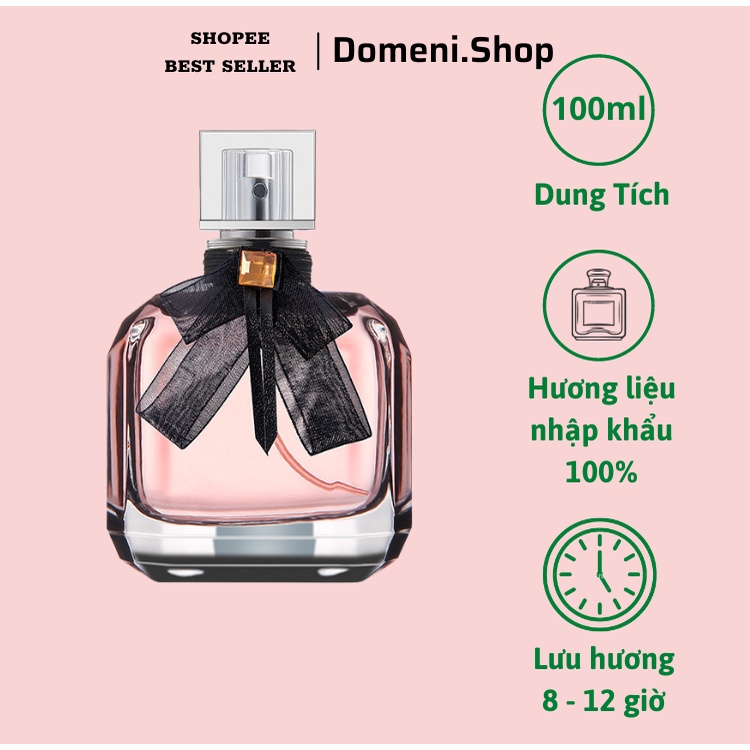 Nước Hoa Nữ Thơm Lâu Mon Paris 100ml Hương Thơm Sang Trọng, Quyến Rũ Lưu Hương 12h - Dầu Thơm Nữ, Nước Hoa