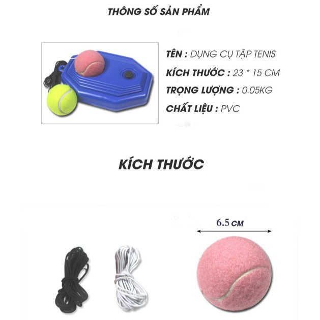 (GIÁ SÓC) DỤNG CỤ TẬP CHƠI TENNIS TẠI NHÀ