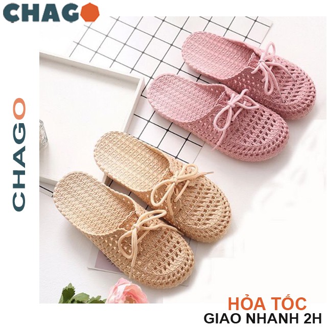 Dép sục nhựa buộc dây siêu mềm, dép Quảng Châu đẹp - CHAGO GNU114