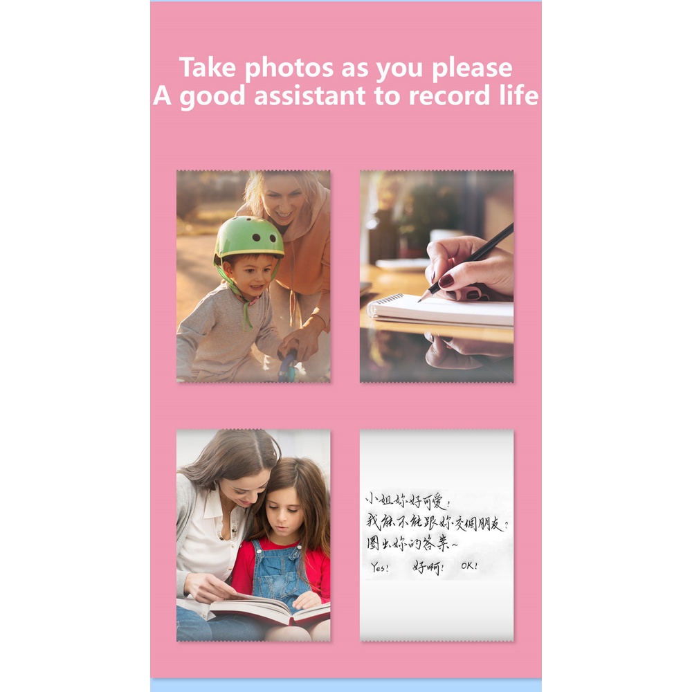 Máy In Nhiệt Mini cầm tay Bluetooth dành cho nhân viên văn phòng và sinh viên siêu dễ thương