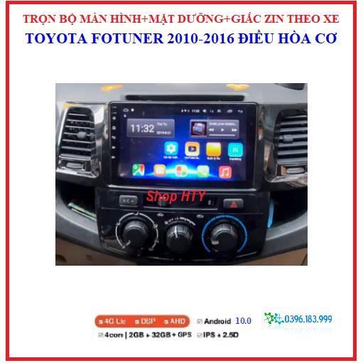 Mua Màn hình ô tô dvd android 9 inch theo xe Toyota Fortuner điều hòa ...