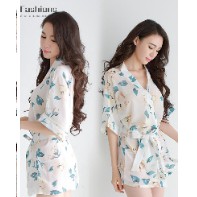 Sale 69% Áo choàng ngủ phong cách Kimono quyến rũ cho nữ,  Giá gốc 137000đ- 17F40