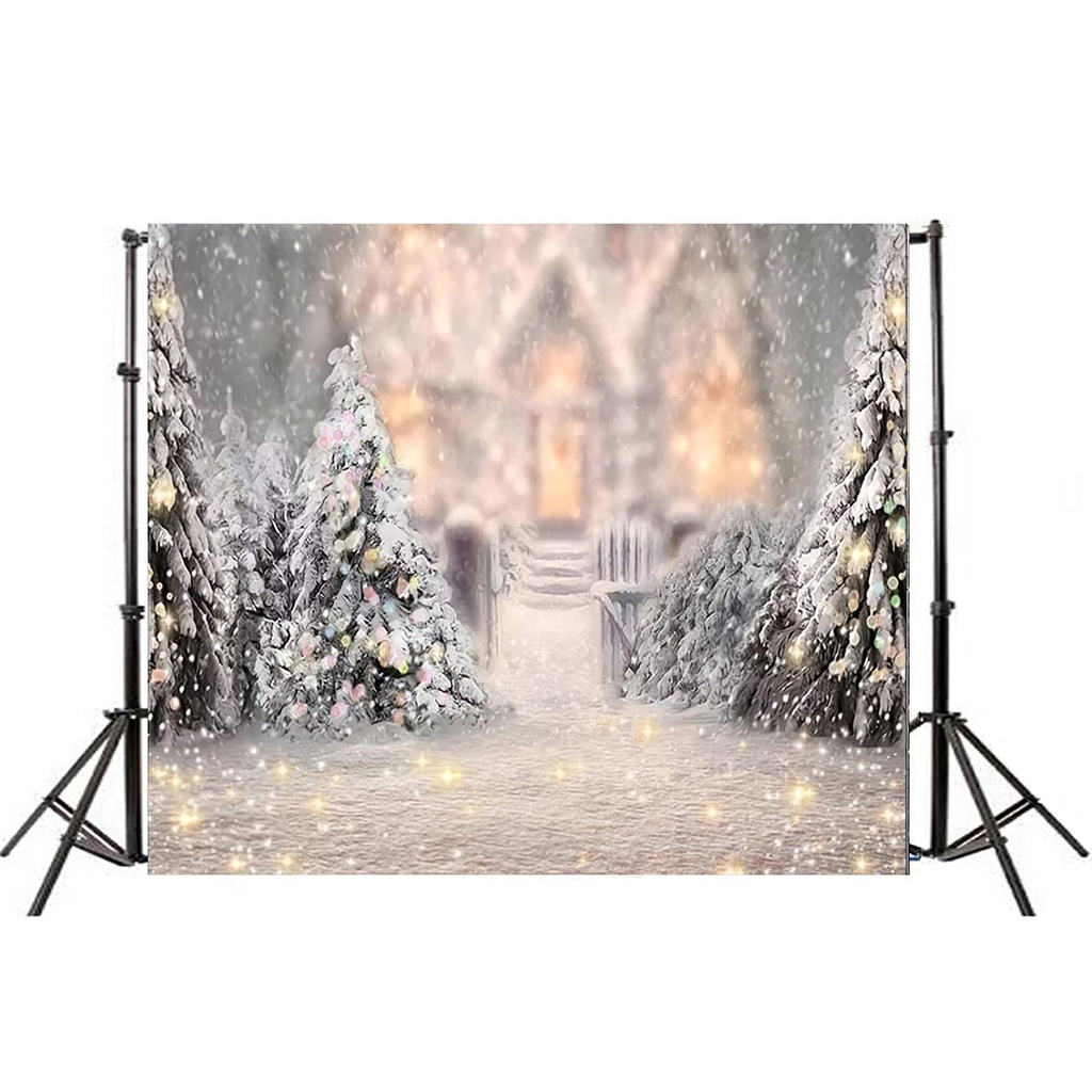 Hình ảnh 210*150 Christmas Backdrop Multi-Purposes Christmas Background Cloth High Resolution & Clarity Photography Prop Decoration Christmas #2