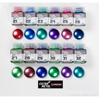  Sơn Extra Metal EM21-EM32 Metallic lacquer Chaoma Jumpwind 18ml kim loại mô hình JWEM 