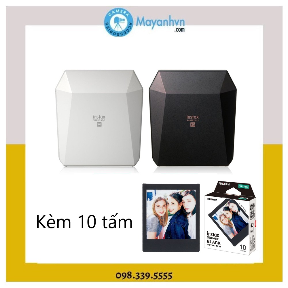  Máy in ảnh lấy liền Fujifilm Instax SP3+ 1 pack film 10 kiểu