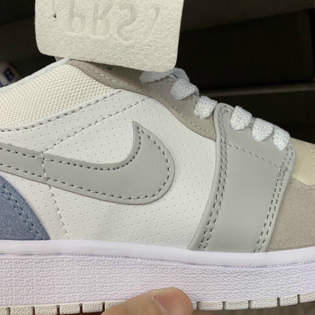 [Xả Dịch Xin Đánh Giá] Giày 𝐉𝐨𝐫𝐝𝐚𝐧 1 low paris màu xám gót xanh nam nữ, Giày sneaker Jordan paris cổ thấp bản đẹp 2021 | BigBuy360 - bigbuy360.vn