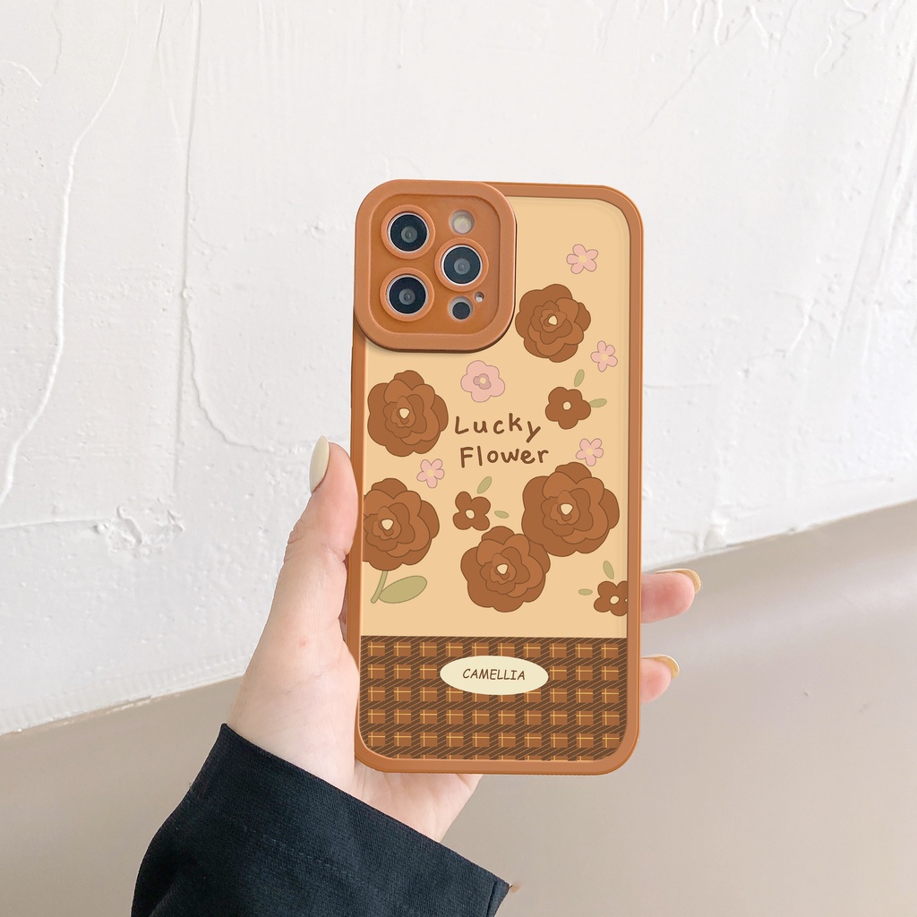 Ốp lưng iphone Camellia cạnh vuông 6/6plus/6s/6splus/7/7plus/8/8plus/x/xs/11/12/13/14/pro/max/promax/plus/shin/case