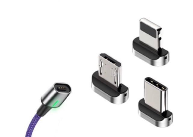 Cáp sạc  từ  nam châm 3 in1