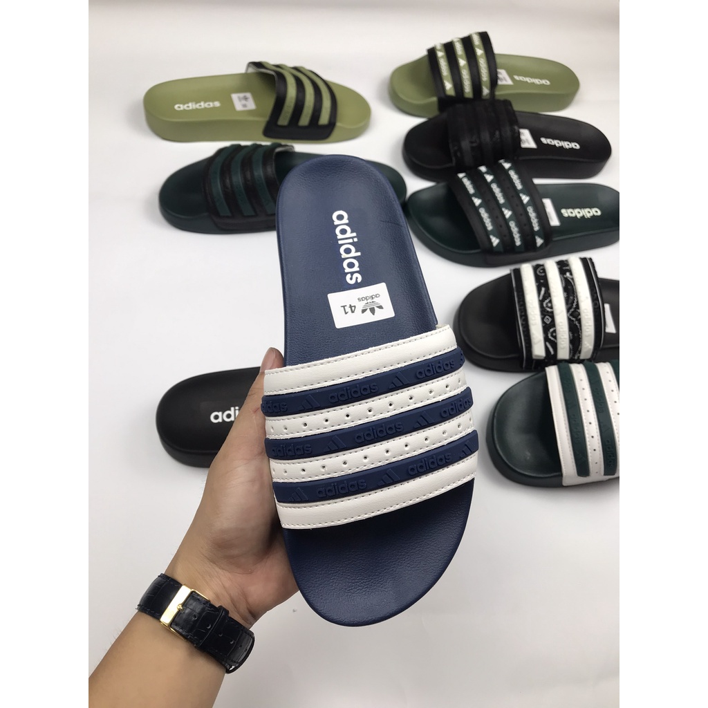 [FREE SHIP] Dép Nam adidas cao cấp, Dép đẹp chống nước, Dép đế chữ Adidas, Dép HỌA TIẾT Cực HOT