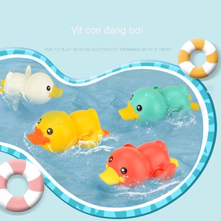 Đồ chơi nhà tắm Thả Bồn Vịt Con Bơi Chạy Cót Cho Bé Ngộ Nghĩnh