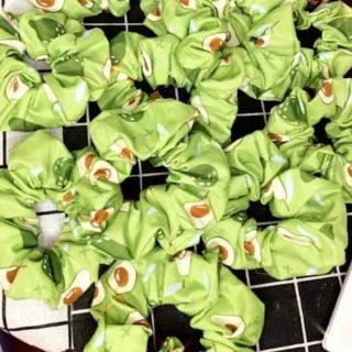 Cột tóc vải Scrunchies trái bơ ( 7 mẫu )