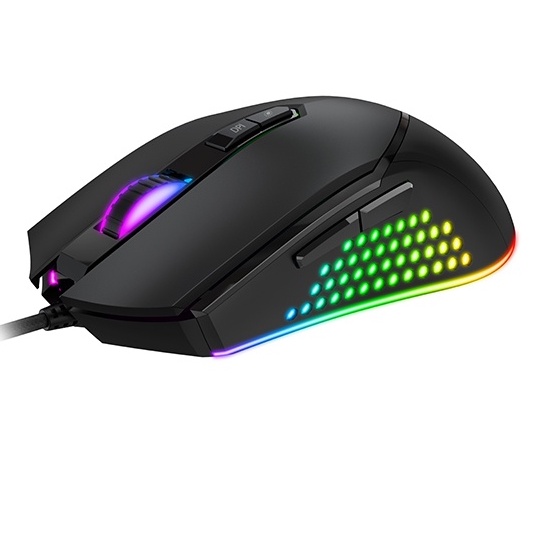 Chuột Gaming Có Dây Havit MS814/ 7 Chế Độ/ 7000DPI / Led RGB/ 20 Triệu Lần Nhấp Chuột - Hàng Chính Hãng