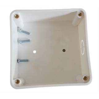 Hộp kỹ thuật nhựa vuông chuyên gắn cho camera. Kích thước 11*11*5.3cm