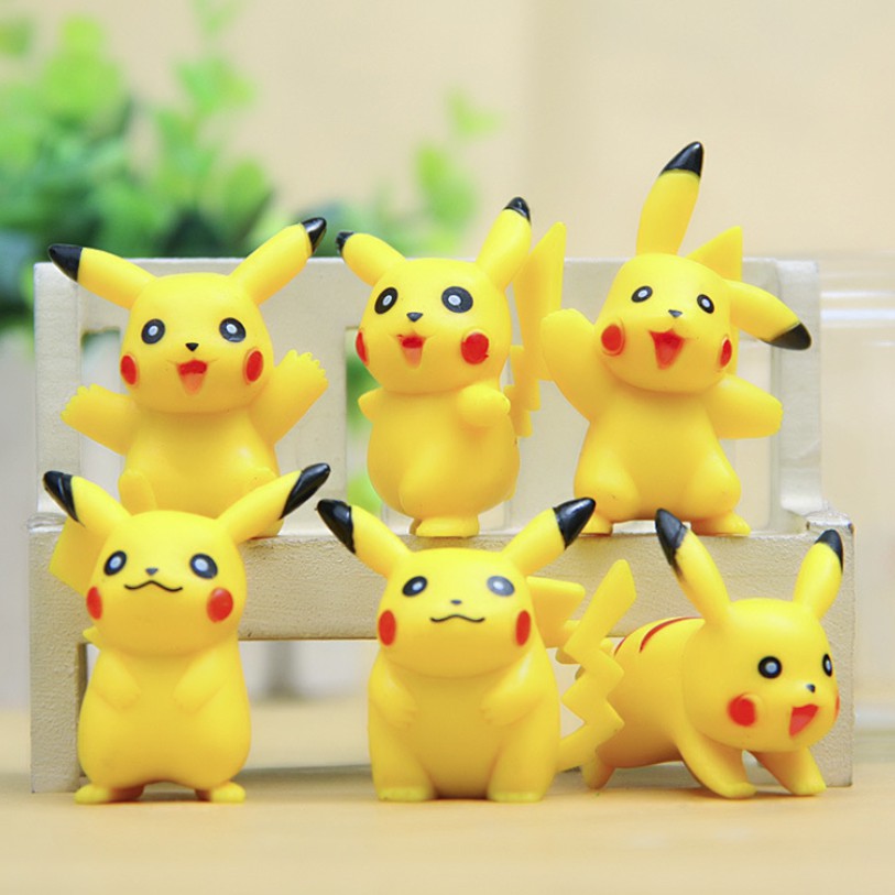 Bộ sưu tập 07 mô hình Pikachu đồ chơi Pokemon mini dễ thương (Mẫu 04) - New4all