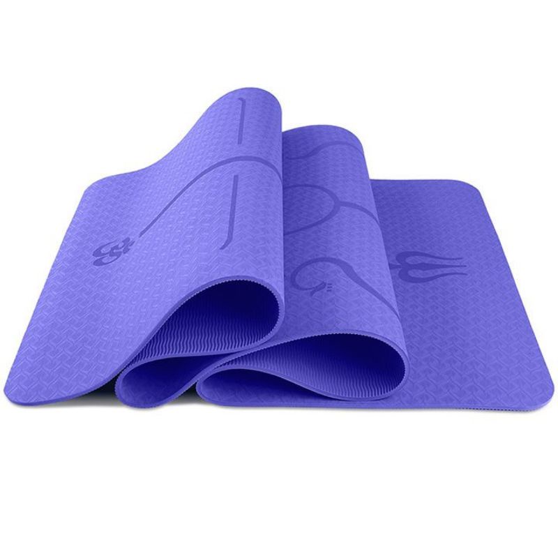 Thảm tập yoga định tuyến TPE dày 10mm siêu dày