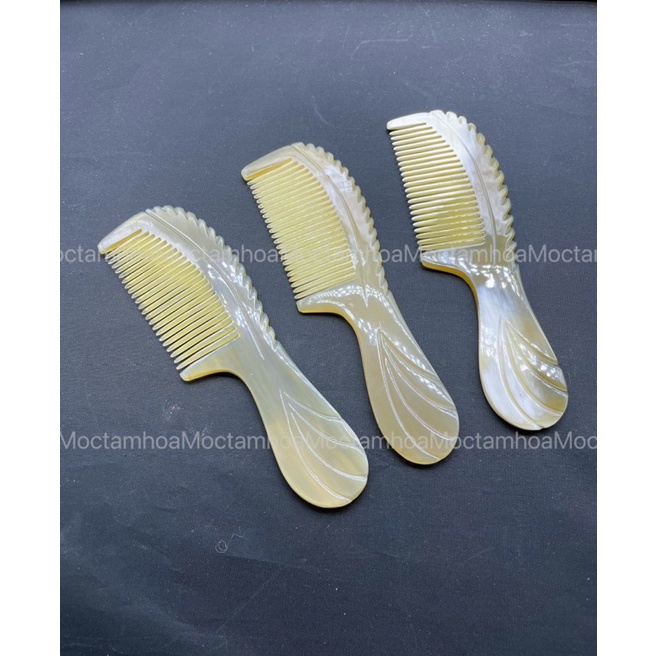 Lược sừng trâu xuất Nhật chải tóc cho nữ, làm quà tặng, có bảo hành, ảnh chụp thật