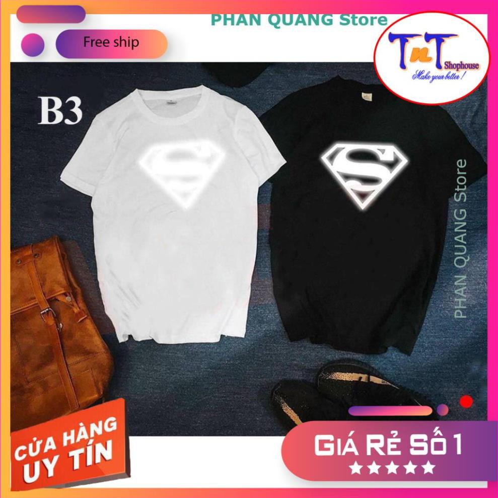 [GIÁ GÓC] TCPQ50 - Áo Thun Ti Ci Phản Quang Superman phong cách Hàng quốc