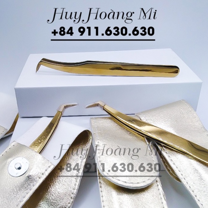 NHÍP NỐI MI VOLUME VÀNG - DỤNG CỤ NỐI MI - HUY HOÀNG MI