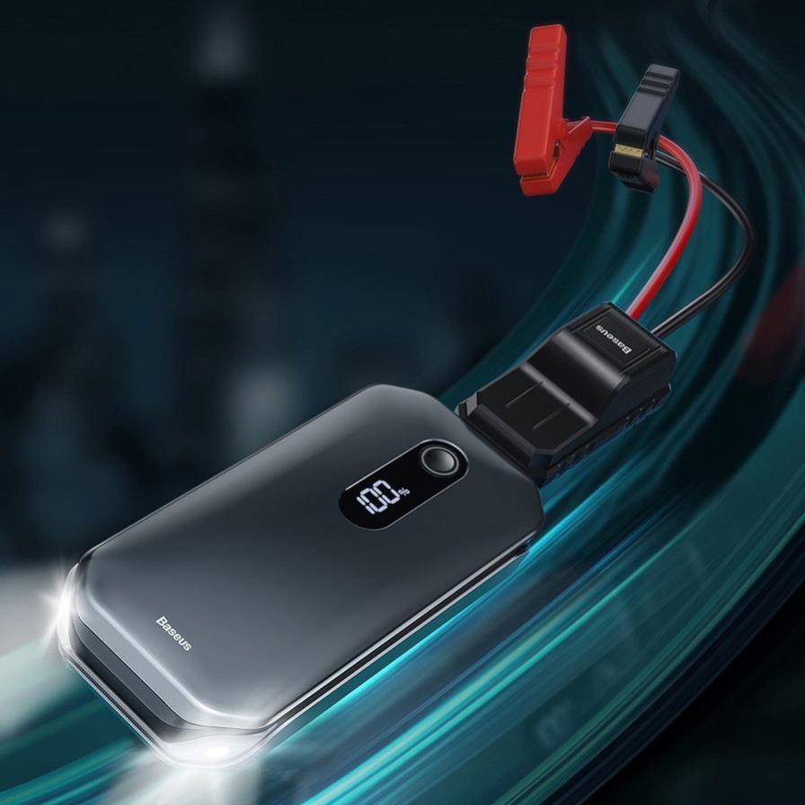 Bộ Kích Nổ Ô Tô Xe Hơi Đa Năng Khẩn Cấp Kiêm Pin Dự Phòng Baseus Super Energy Car Jump Starter Pro CRJS03 12000mAh