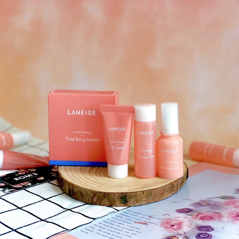 Set dưỡng da Laneige 3 món Fresh Calming (đọc mô tả)