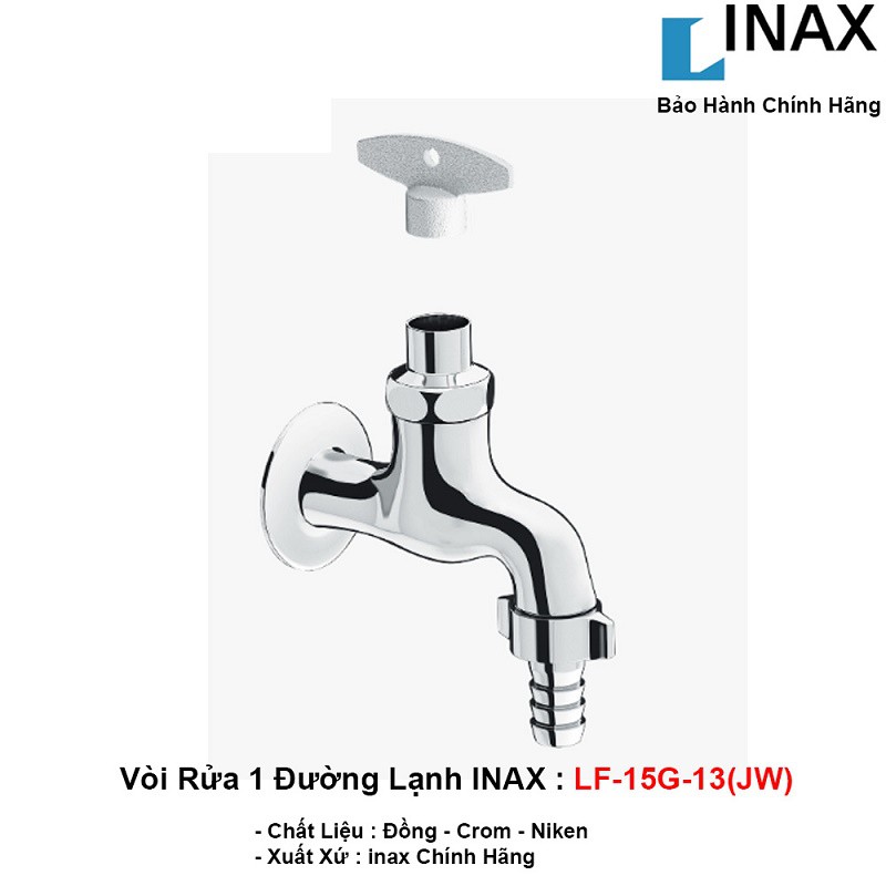 Vòi lạnh gắn tường INAX LF-15G-13(JW)