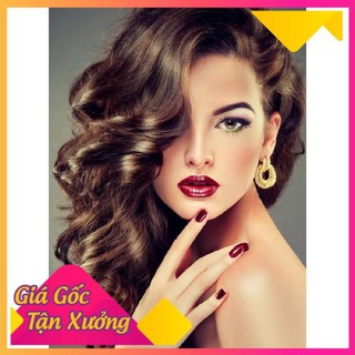 [Tranh giá xưởng] TRANH DÁN KÍNH 3D 2 MẶT HÌNH TÓC NỮ 70*100 Miễn phí thiết kế, tặng thêm băng dính