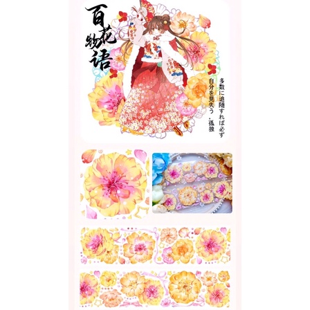 [Chiết theo chu kỳ loop 35cm] của hãng BOBO FISH STUDIO họa tiết hoa (Bo5)=>PET