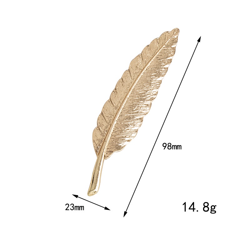 Ghim cài áo hình chiếc lông vũ, Lapel Pin cài áo vest nam thời trang GH-350