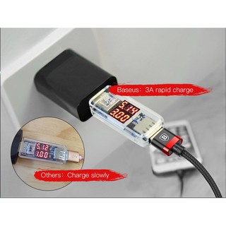 Cáp sạc Baseus Cafule Type-C 3A, Sạc nhanh Quick charge 3.0