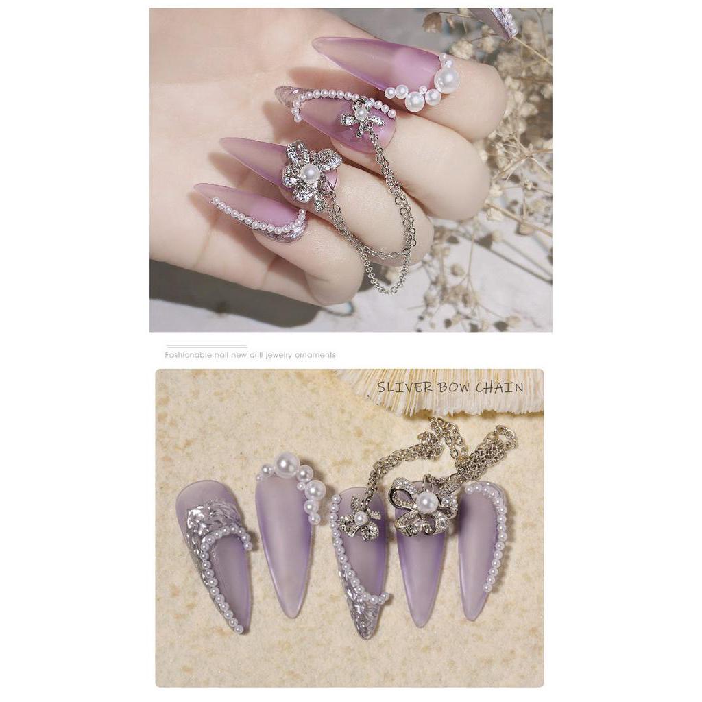 Hàng Có Sẵn Dụng Cụ Đính Đá zircon Trang Trí Móng Tay Nghệ Thuật Mới Mạ Vàng
