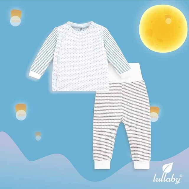 Bộ Lullaby áo cài lệch, quần cạp cao không chun cao  cấp