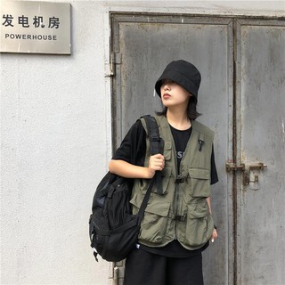 Áo Vest Quân Đội Đa Năng Nhiều Túi Phong Cách Retro Nhật Bản Cho Nam