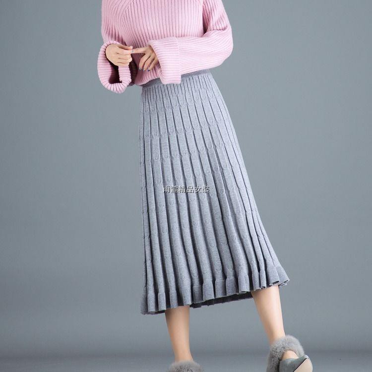 Chân Váy Dệt Kim Dáng Chữ A Lưng Cao Thiết Kế Thanh Lịch Cho Nữ | BigBuy360 - bigbuy360.vn