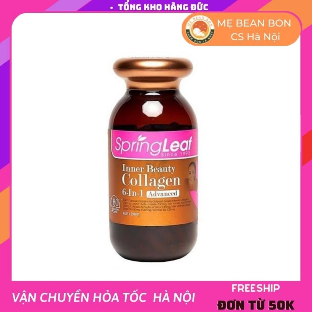 collagen Spring Leaf Inner Beauty collagen 6-in-1 Advanced của Úc 180 viên chống lão hóa đẹp da - mẹ bean bon