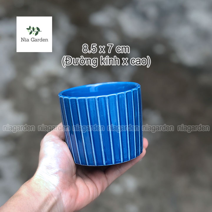 (B9) Chậu trồng xương rồng sen đá cây để bàn mini phong cách Bắc Âu Scandinavian Style Nia Garden N9