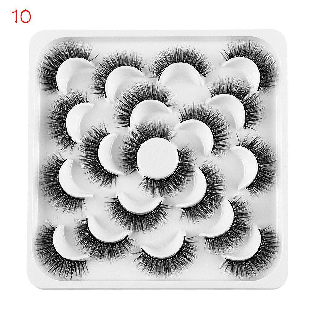 Set 10 Cặp Lông Mi Giả 3D Tự Nhiên